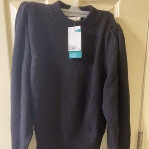 Black puff sleeve sweater from H&M. NWT